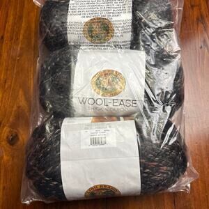 Lion Brand yarns Wool-Ease Thick& Quick Toasted Almond 3 skeins